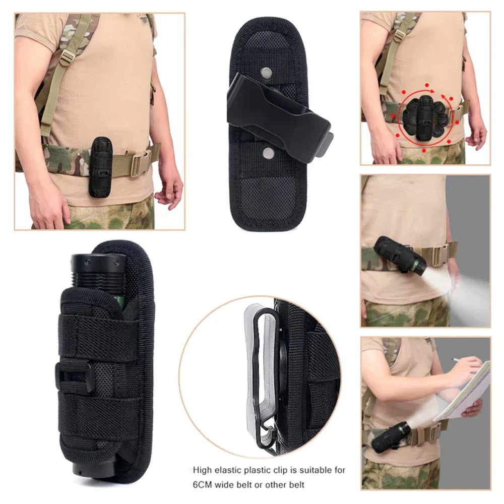 Jagd Nylon Taschenhalter für Taschenlampe, robust & kompakt