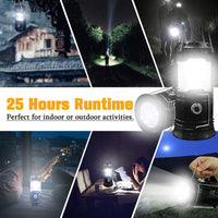 Jagd Solar-LED Camping-Laterne, wiederaufladbar, tragbar