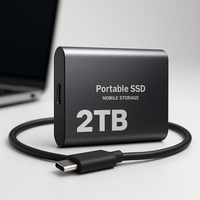 Tragbare SSD, kompakt, High-Speed Speicher für PC & Laptop