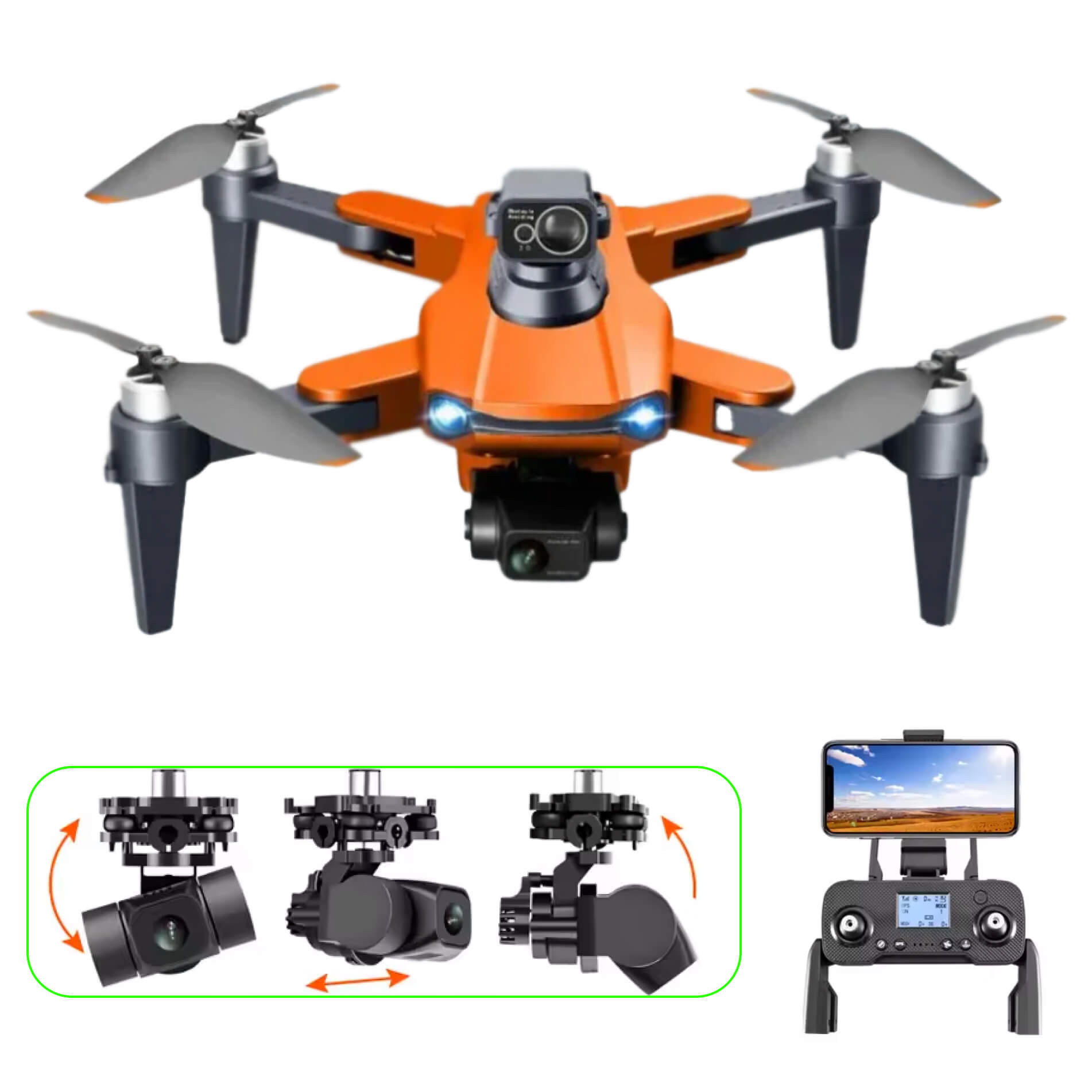RG109 Pro Drohne – 8K Dualkamera, GPS & bürstenlose Motoren