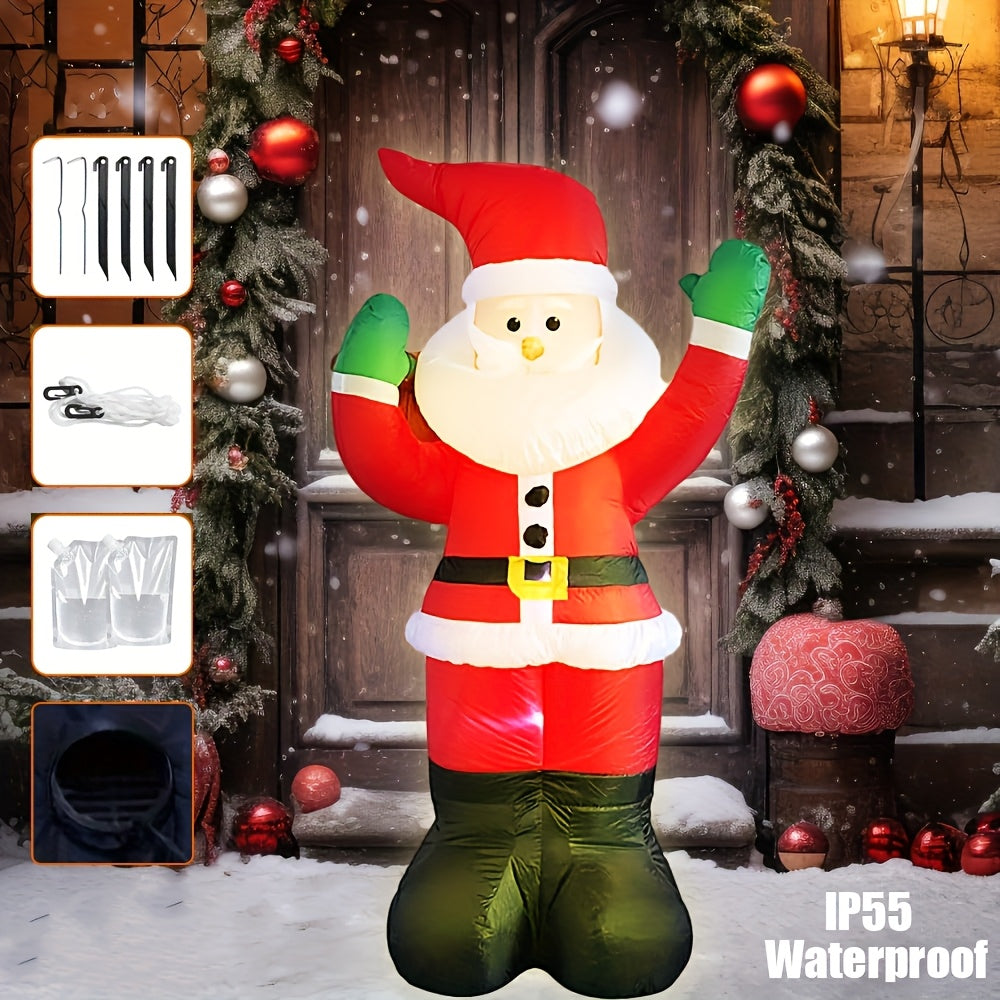 Outdoor Weihnachtsdekoration, aufblasbarer Claus LED Licht