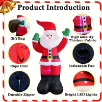 Outdoor Weihnachtsdekoration, aufblasbarer Claus LED Licht