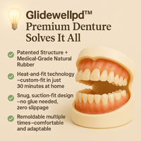 Glidewellpd™ – Premium Vollprothese für natürlichen Tragekomfort