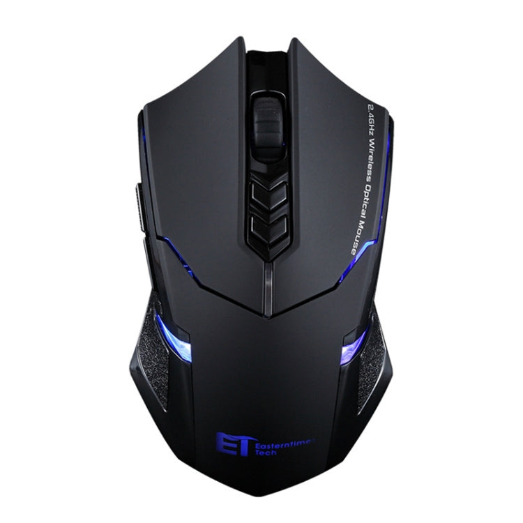 corlado | ET X-08 7-Tasten 2400DPI 2.4G Wireless Stille Gaming Maus mit USB-Empfänger & Farbige Hintergrundbeleuchtung (Schwarz)