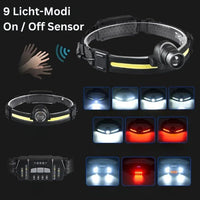 Profi Stirnlampe 1000 Lumen inkl. Rotlichtmodi