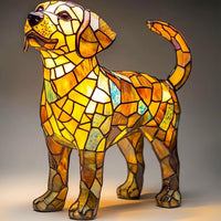 Hundelampe Golden Labrador – Elegante LED-Gartenlampe mit Tiermotiv