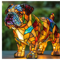Hundelampe Gartenfigur Karl – Kreative LED-Lampe für Garten & Terrasse