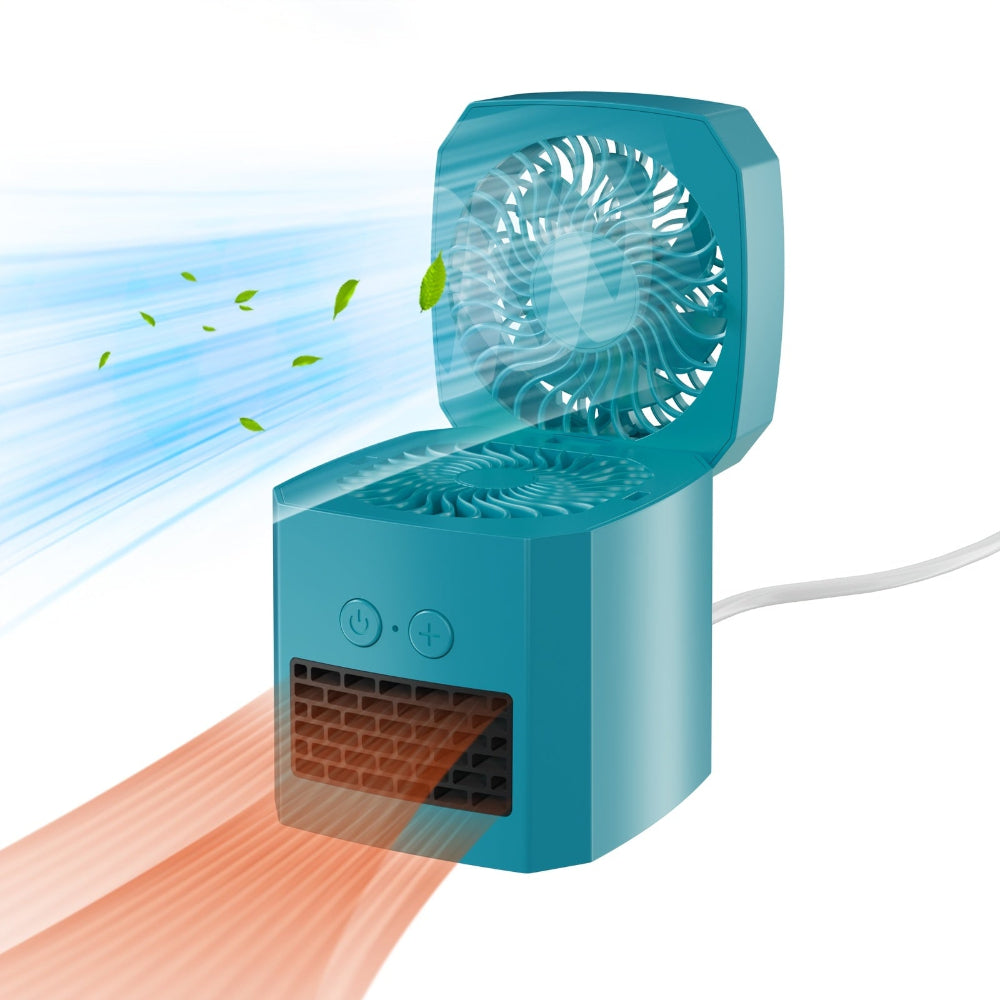Mini Elektroheizer & Kühlventilator, tragbarer Desktop-Heizer
