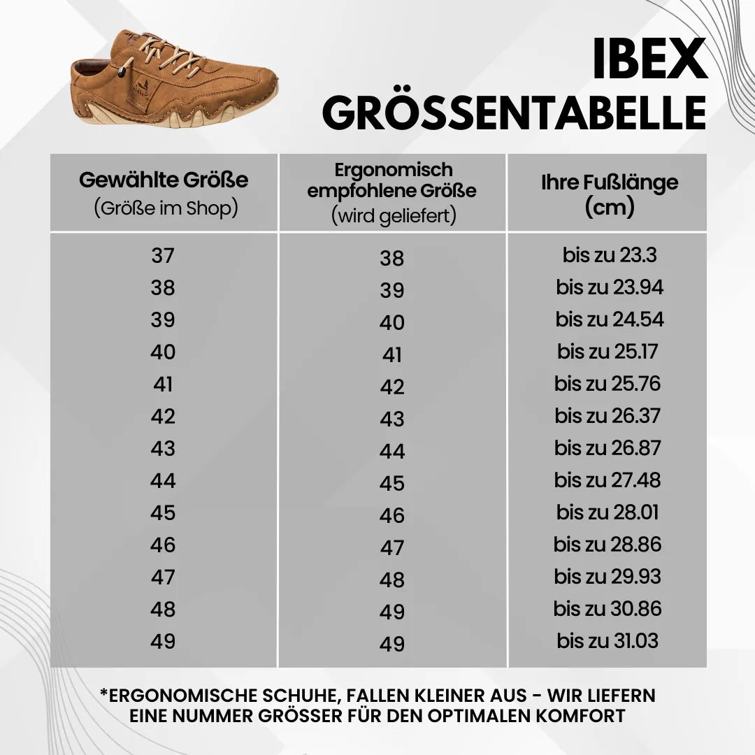 Ibex - ergonomischer, schmerzlindernder & wasserdichter Leder-Barfußschuh für Schwangerschaft & Nachgeburt
