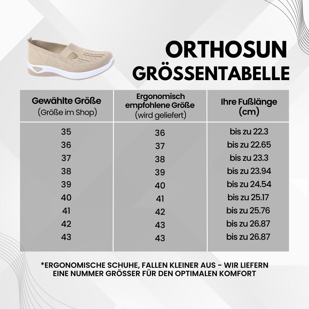 OrthoSun - Ergonomische & rutschfeste Schuhe zur Schmerzlinderung für Damen