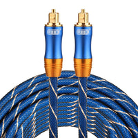 corlado | EMK LSYJ-A 10m OD6.0mm vergoldetes Metallkopf Toslink männlich zu männlich digitales optisches Audiokabel