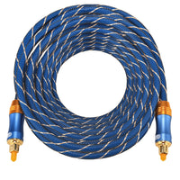 corlado | EMK LSYJ-A 10m OD6.0mm vergoldetes Metallkopf Toslink männlich zu männlich digitales optisches Audiokabel
