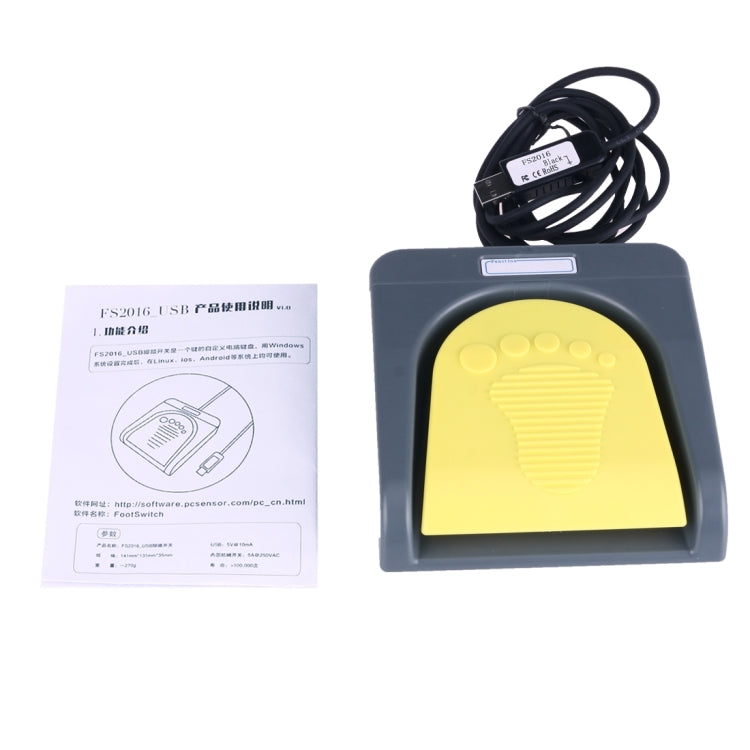 corlado | FS2016_USB PCsensor USB-Fußschalter Fußsteuerungstastatur, Multimedia / Tastatur / Gamepad / Maus / String / B Ultraschallbildakquisitionsfunktionen