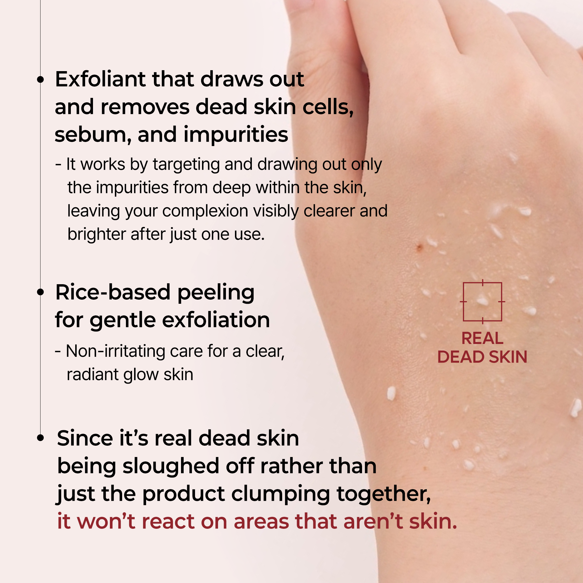 Reiswasser Peeling Ampulle, sanft, für Gesicht & Körper, empfindliche Haut