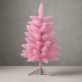 Rosa Weihnachtsbaum, künstliche Tischdekoration, festlich