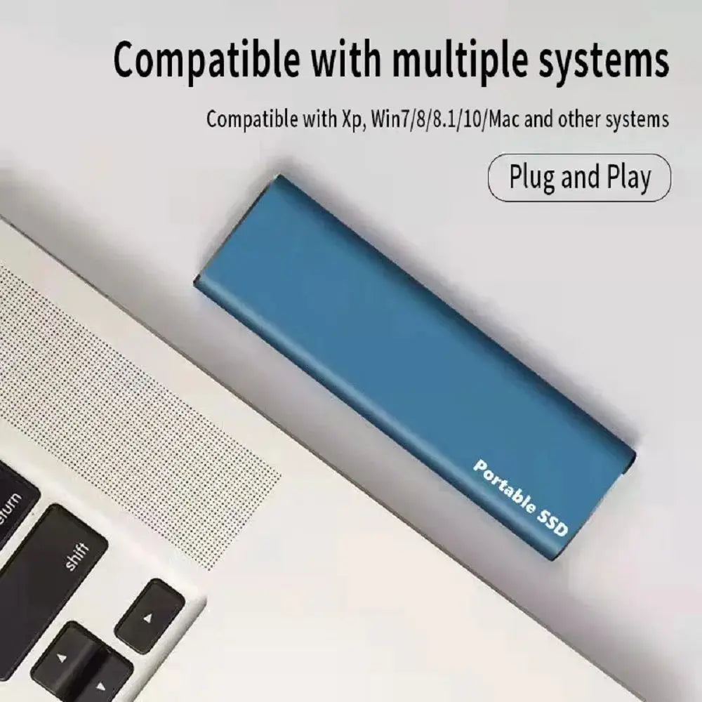 Tragbare externe SSD, Aluminium, High-Speed Speicherlaufwerk