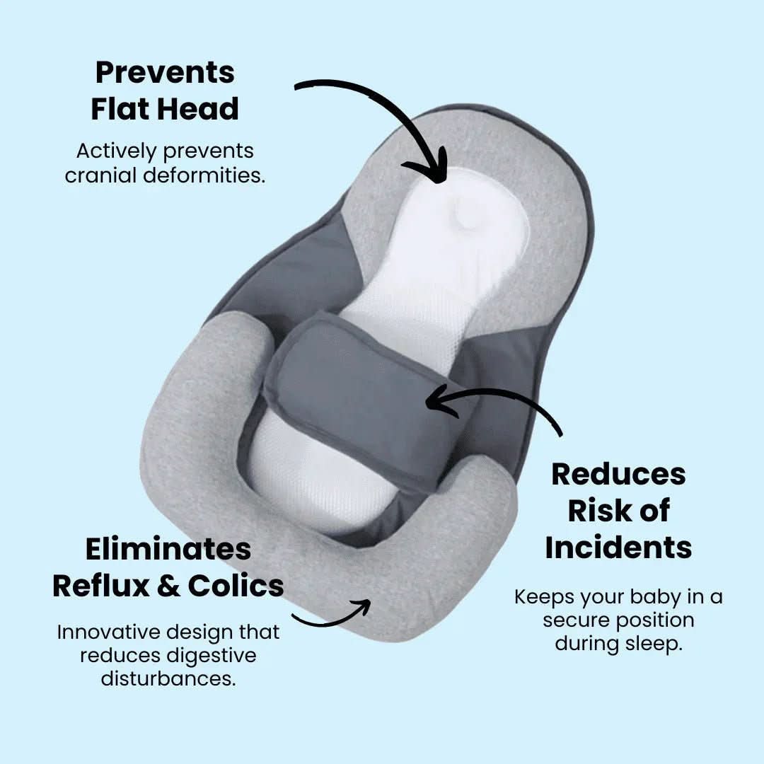corlado | Anti-Spuck-Kissen für Säuglinge, ergonomisch und komfortabel für erholsamen Schlaf