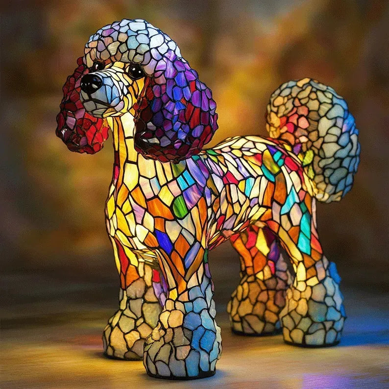 Leuchthund - handgefertigte Lampe, die Herzen erstrahlen lässt