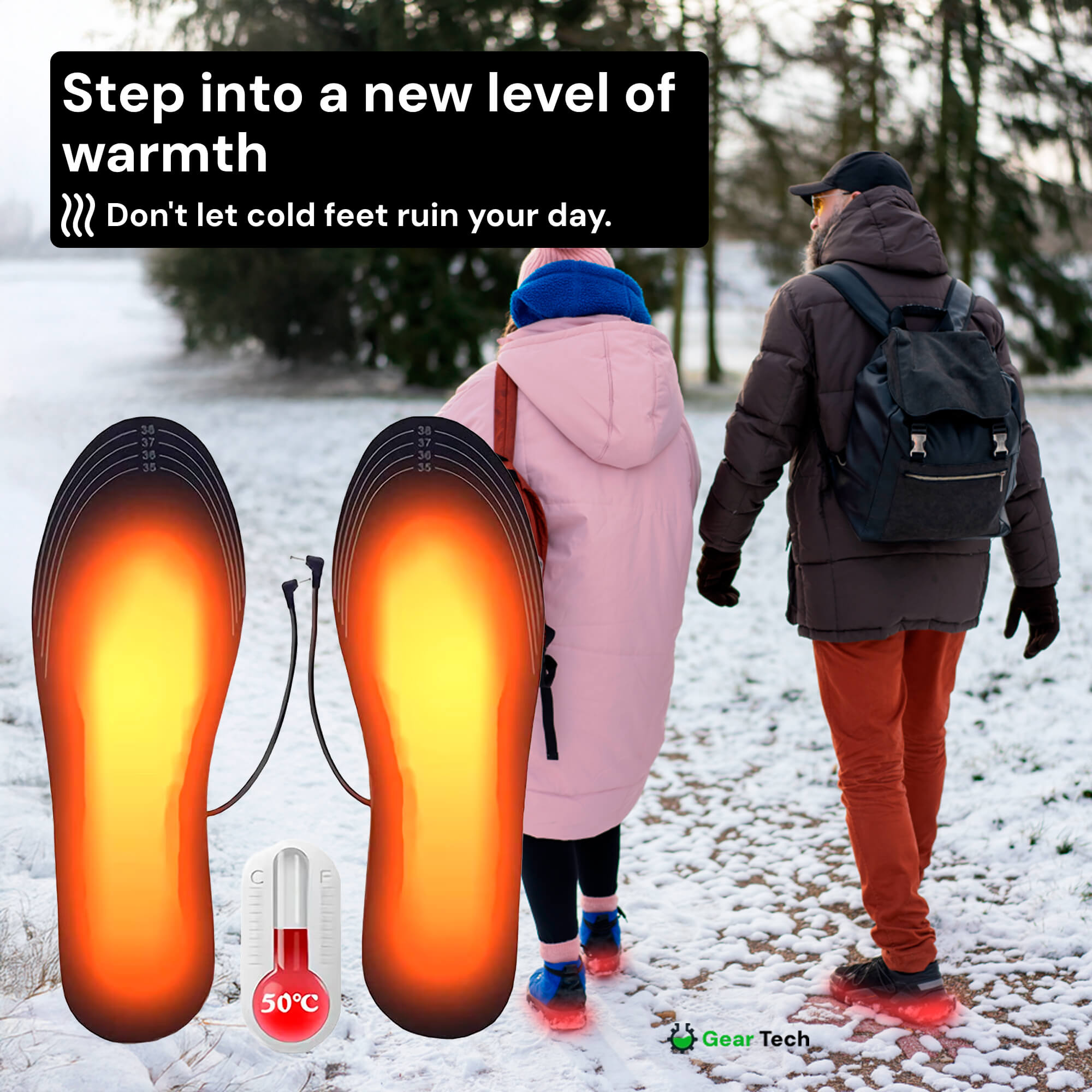 corlado | Wiederaufladbare beheizte Einlegesohlen UK – Beste thermische Schuh-Einlagen für Stiefel, Arbeitsstiefel und täglichen Winterkomfort