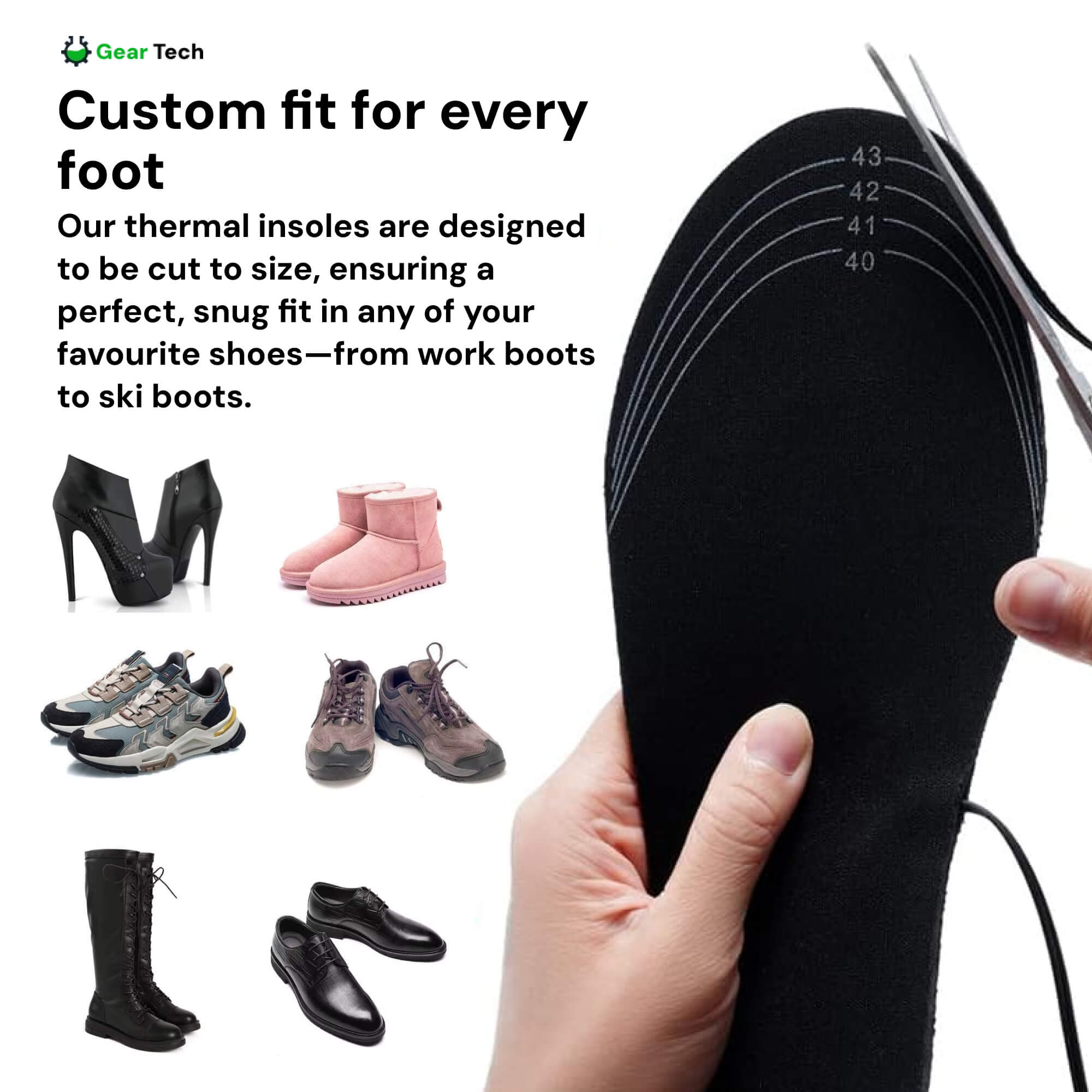 corlado | Wiederaufladbare beheizte Einlegesohlen UK – Beste thermische Schuh-Einlagen für Stiefel, Arbeitsstiefel und täglichen Winterkomfort