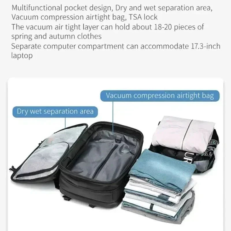 corlado | Komprimierbarer Laptop-Rucksack für das Reisen