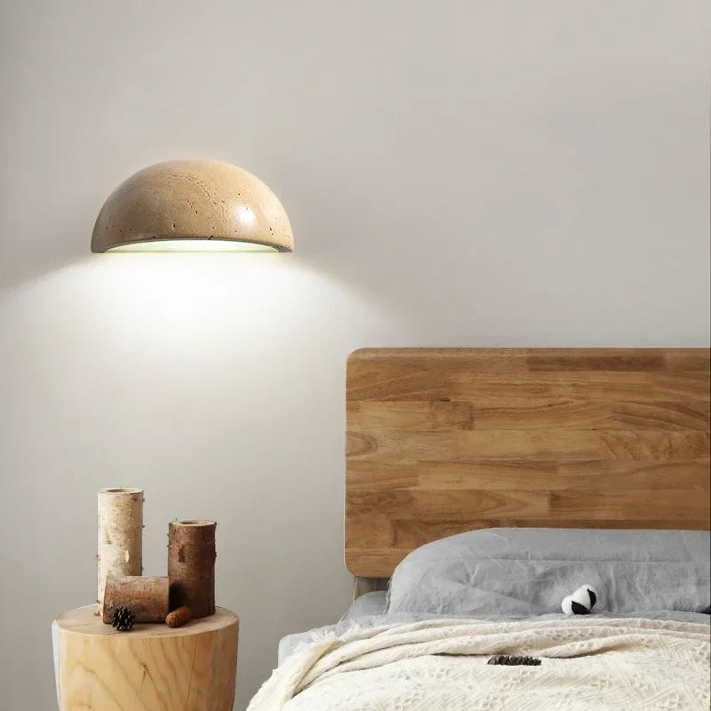 Luminous Haven LED Steinwandlampe, stilvoll für Wohn- & Schlafzimmer
