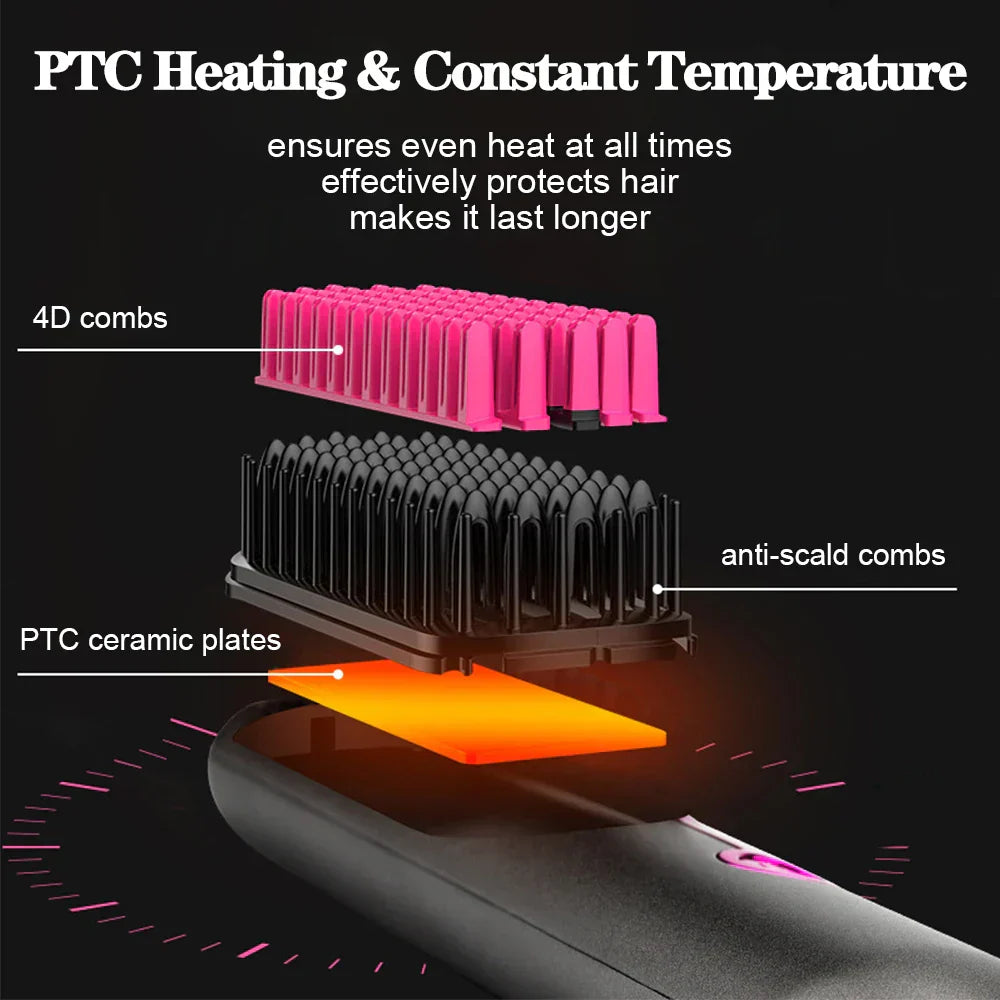 corlado | Wireless Hair Straightening Comb