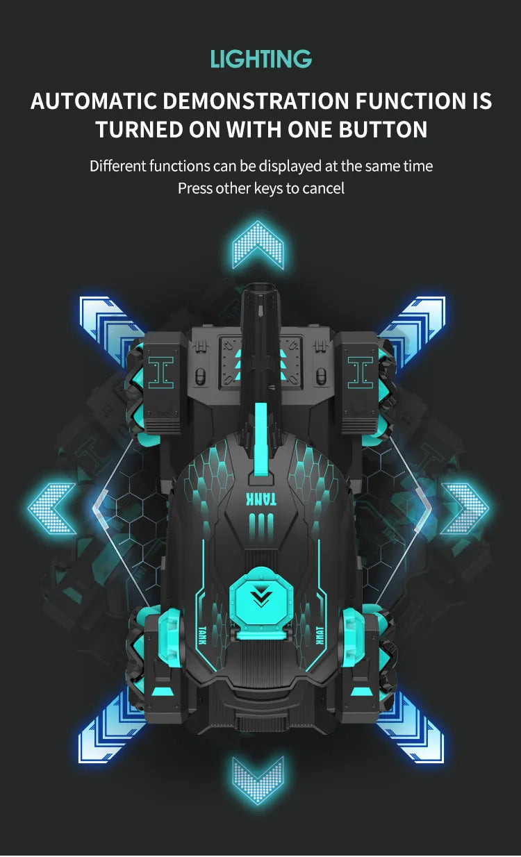 corlado | Gesture and Remote Control Tank Vehicle Toy