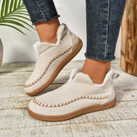 corlado™ Damen Warme Winter Slip-On Plateau Stiefeletten