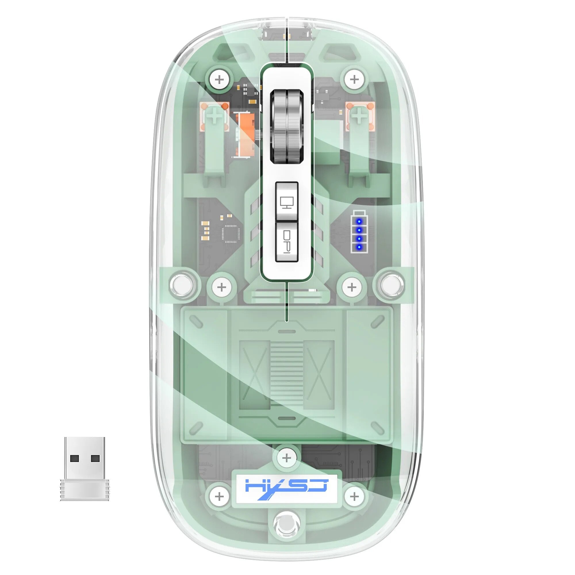 corlado | Transparente kabellose Bluetooth-Maus