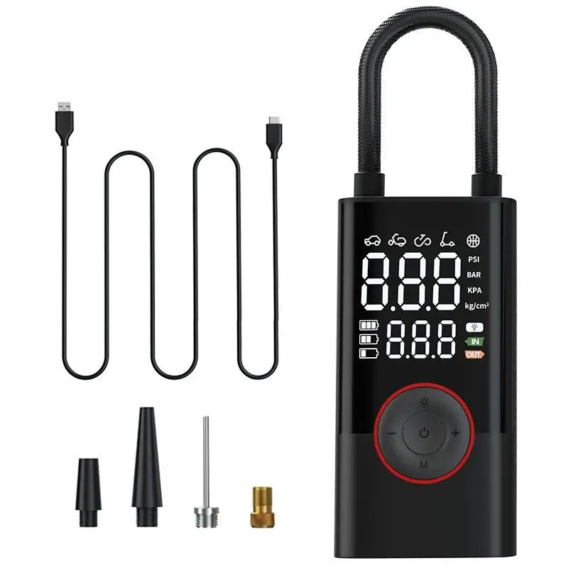 corlado™ Kabelloser Reifenfüllkompressor 150PSI, 4000mAh, LCD, USB-C