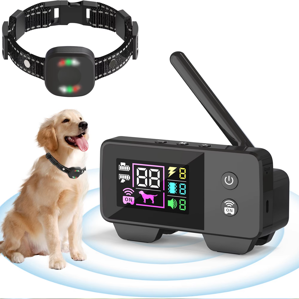 corlado | Ultimatives Sicherheits 1.574,8 Fuß Wireless Hundezaun-System mit wiederaufladbarem, wasserdichtem Halsband