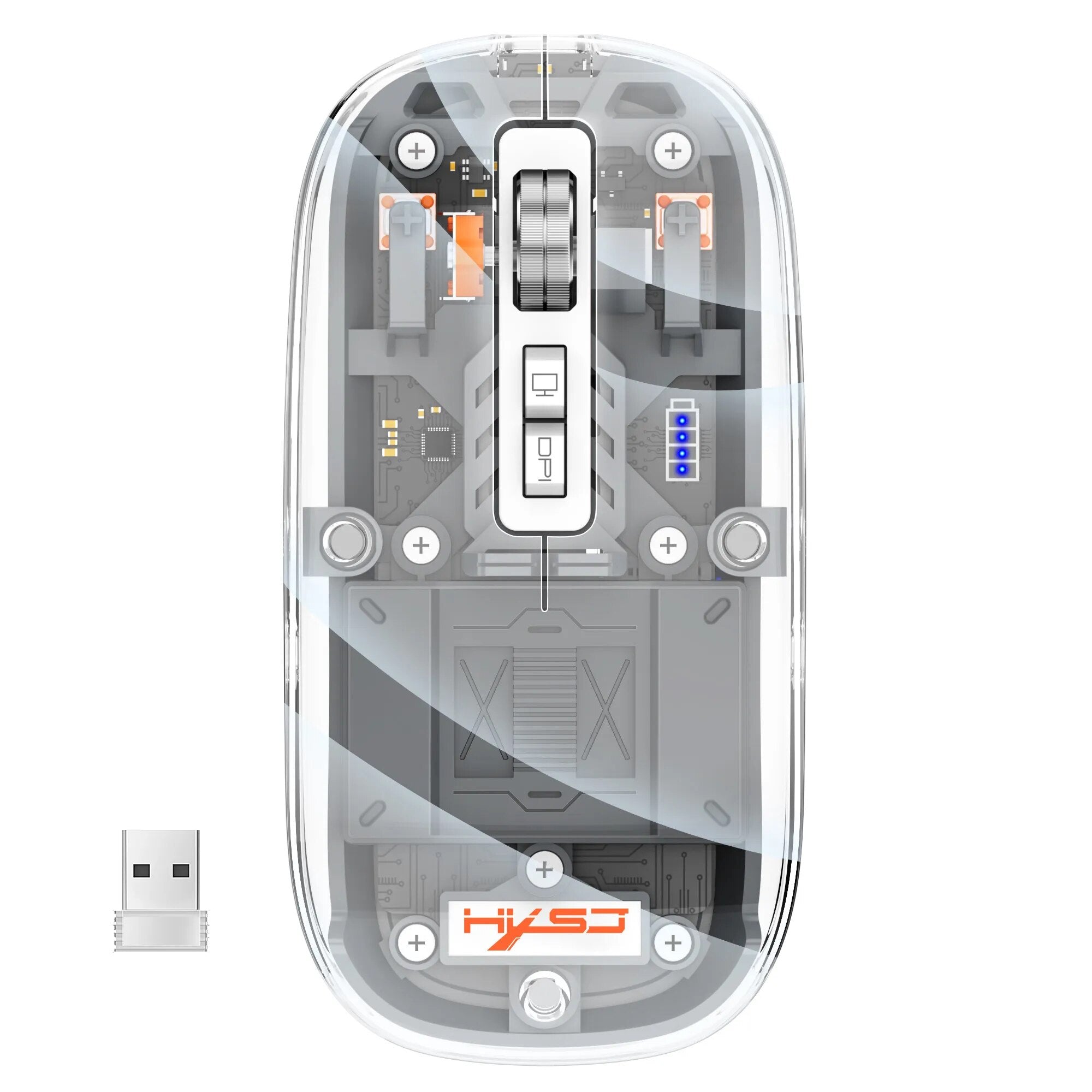 corlado | Transparente kabellose Bluetooth-Maus