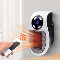 Elektrischer Ventilator-Heizer mit Fernbedienung, energieeffizient & kompakt