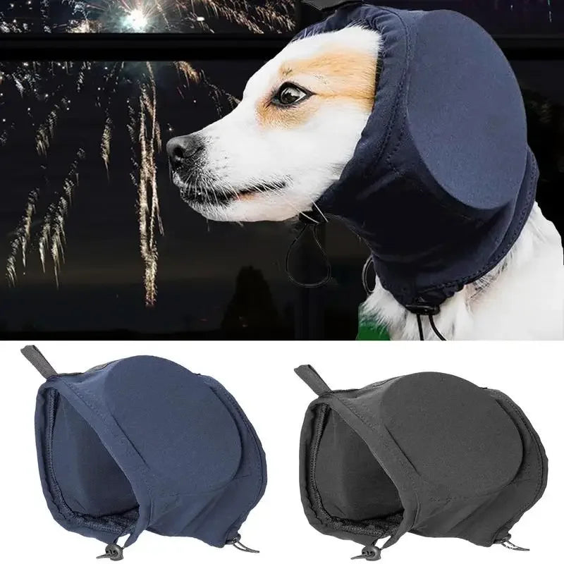corlado | Geräuschdämpfende Hundeohrenschützer | Bequemes, atmungsaktives Polyester zur Linderung von Ängsten bei Feuerwerk und Gewittern