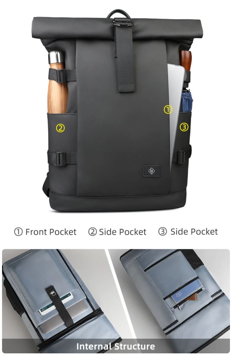 corlado | Erweiterbarer Outdoor-Rucksack mit großem Volumen & Laptopfach