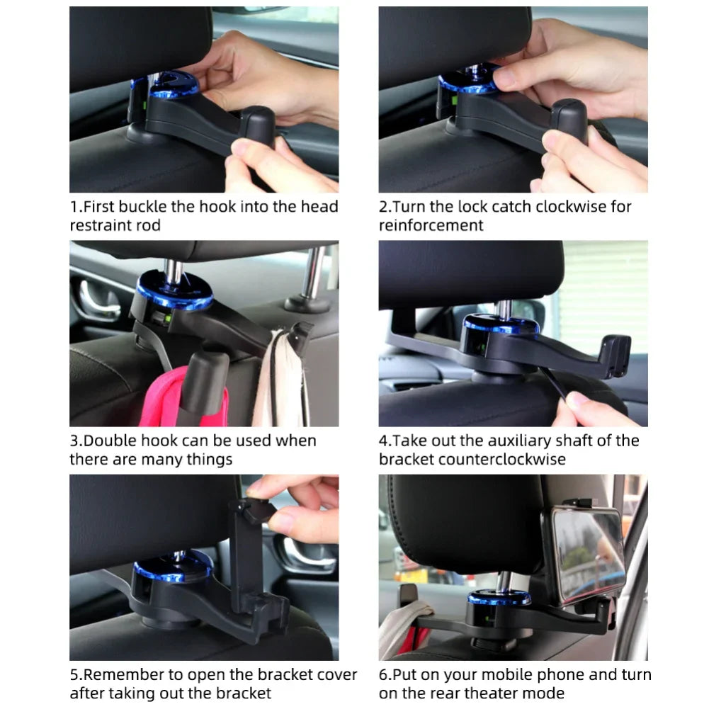 corlado | Auto Kopfstützenhaken Handyhalter