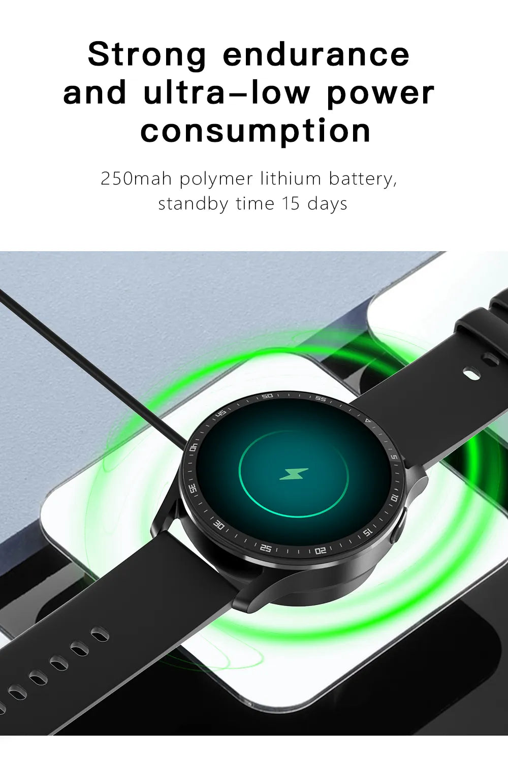 corlado | Zwei in Eins Smartwatch mit Bluetooth-Ohrhörern