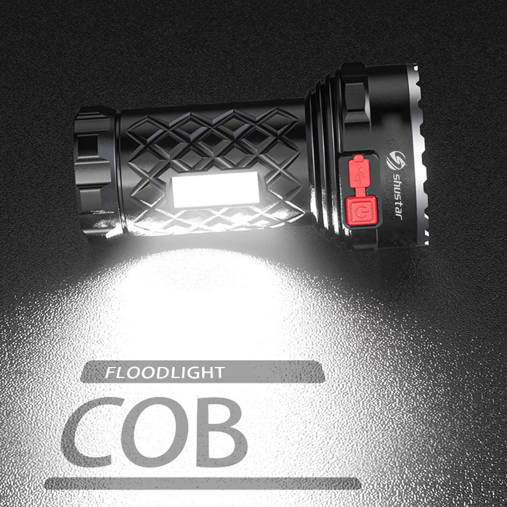 corlado | Ultra leistungsstarker LED wiederaufladbarer Taschenlampe