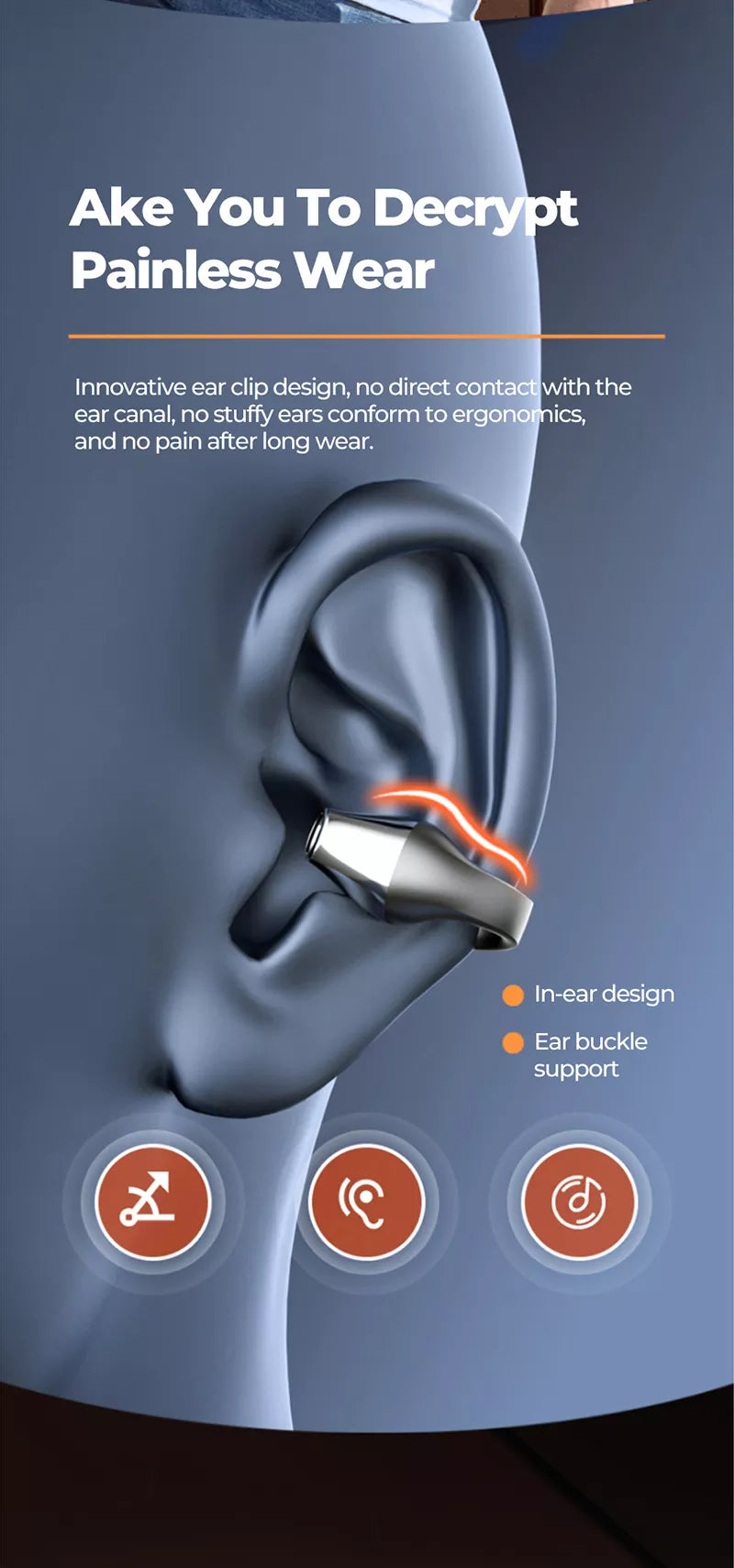 corlado | Ohrclip Bluetooth-Headset