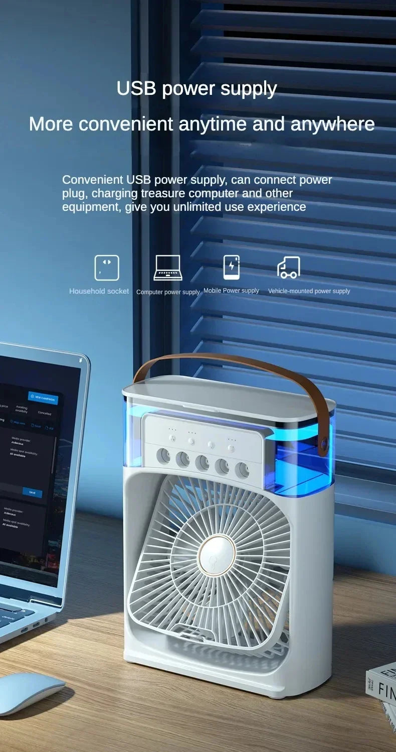 corlado | AirMist Pro Desktop Luftbefeuchter Ventilator