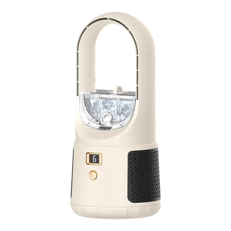 Bladeless Tischventilator – Kompakter, Kabelloser USB-Ventilator ohne Rotor für Schlafzimmer & Büro