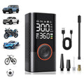 corlado™ Kabelloser Reifenfüllkompressor 150PSI, 4000mAh, LCD, USB-C