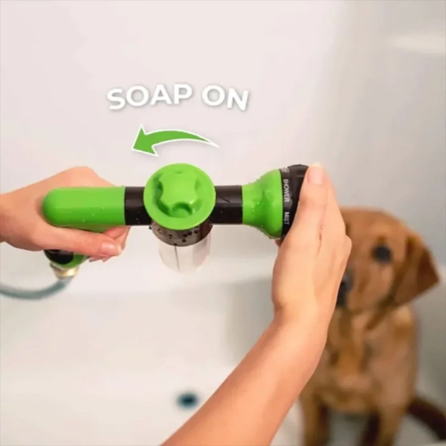 corlado | Haustier-Bad Spray mit Rundum-Sprühfunktion