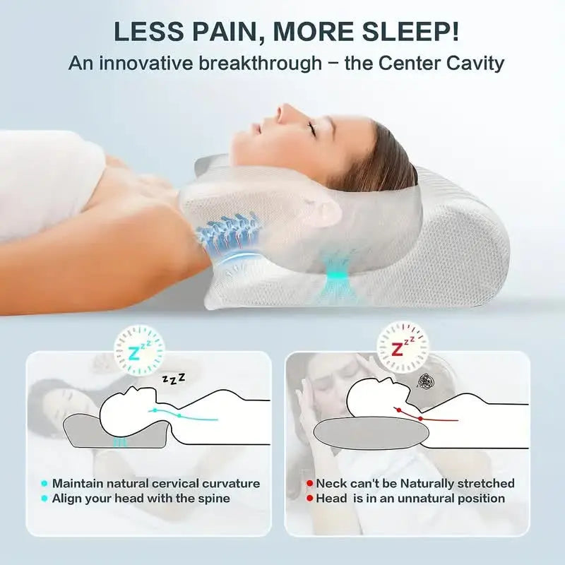 corlado | Zervikale orthopädische Memory-Schaum-Nackenstützkissen