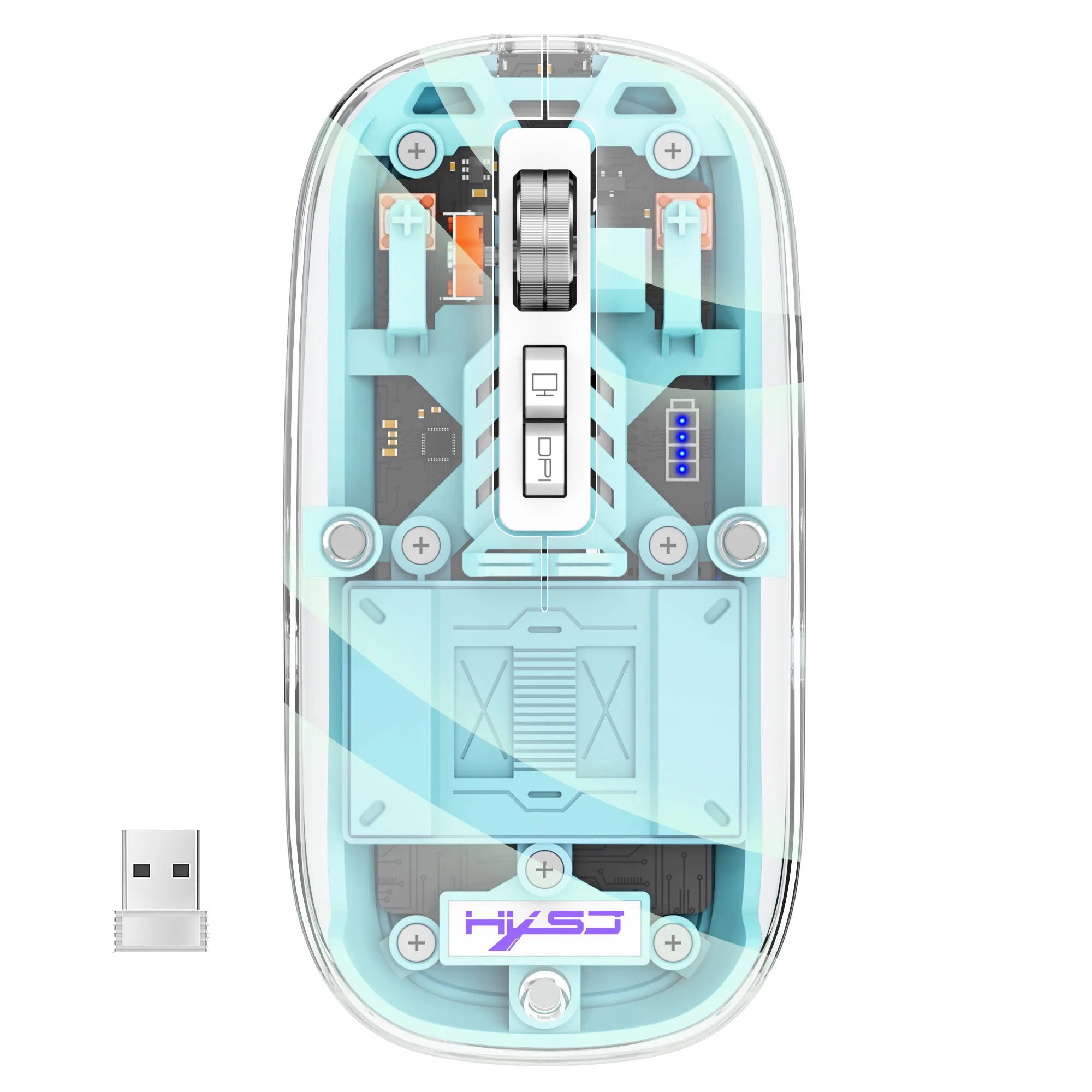 corlado | Transparente kabellose Bluetooth-Maus