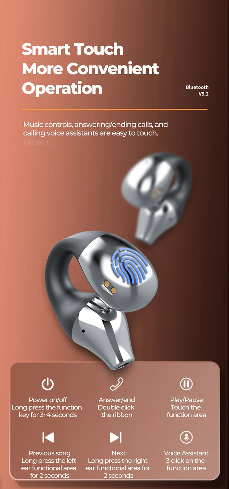 corlado | Ohrclip Bluetooth-Headset