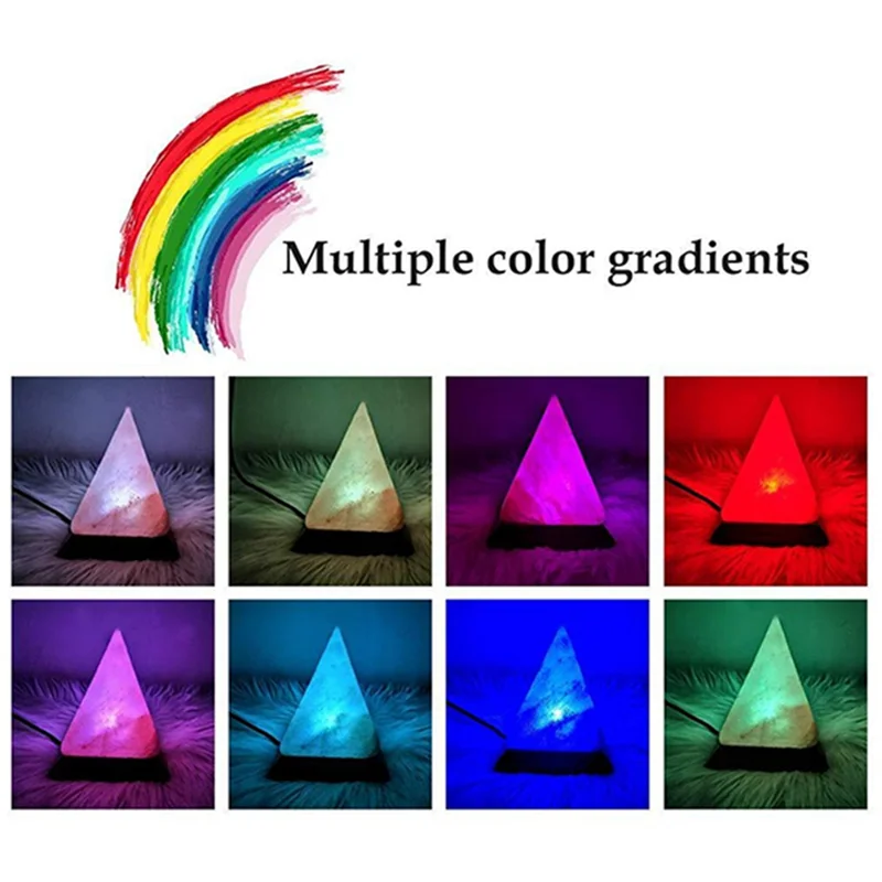 corlado™ Himalaya Kristallsalzlampe USB LED Pyramide, Luftreiniger & Stimmung