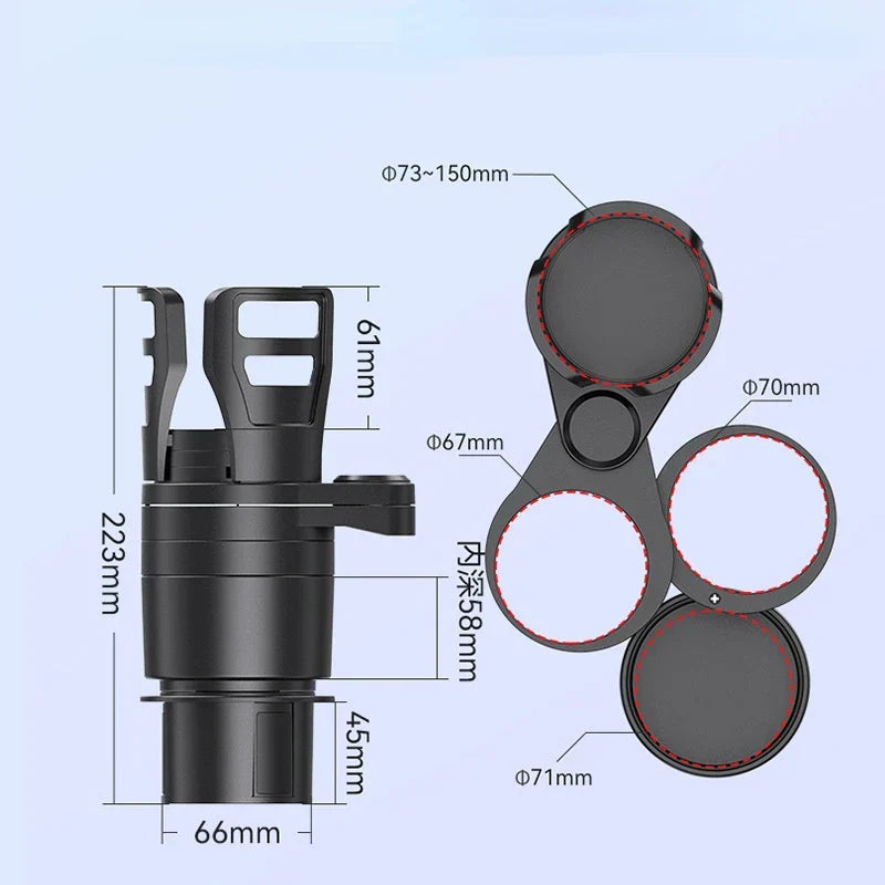 corlado | 4 In 1 verstellbarer Auto Becherhalter