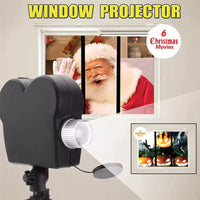 Halloween Holografischer Projektor, Fensterprojektion mit 12 Videos & Audio